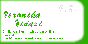 veronika hidasi business card